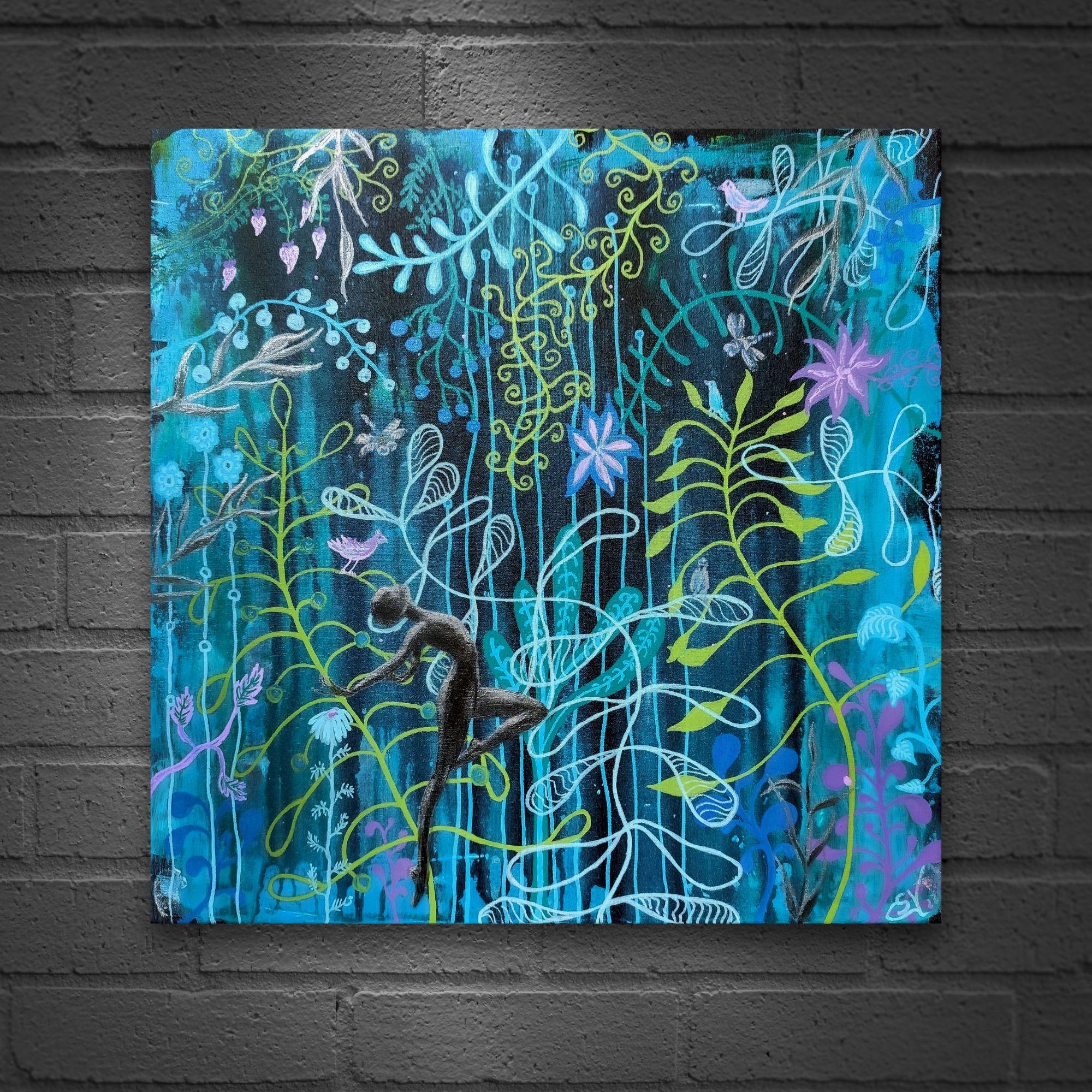 Woman is a Fairy. Original Painting by Stasy Vo For Sale 4