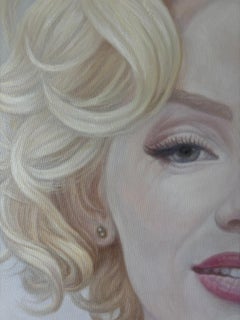 Marylin Portrait Peinture à l'huile