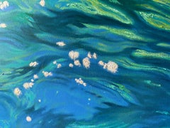 Rivière 28 Bleu Abstrait