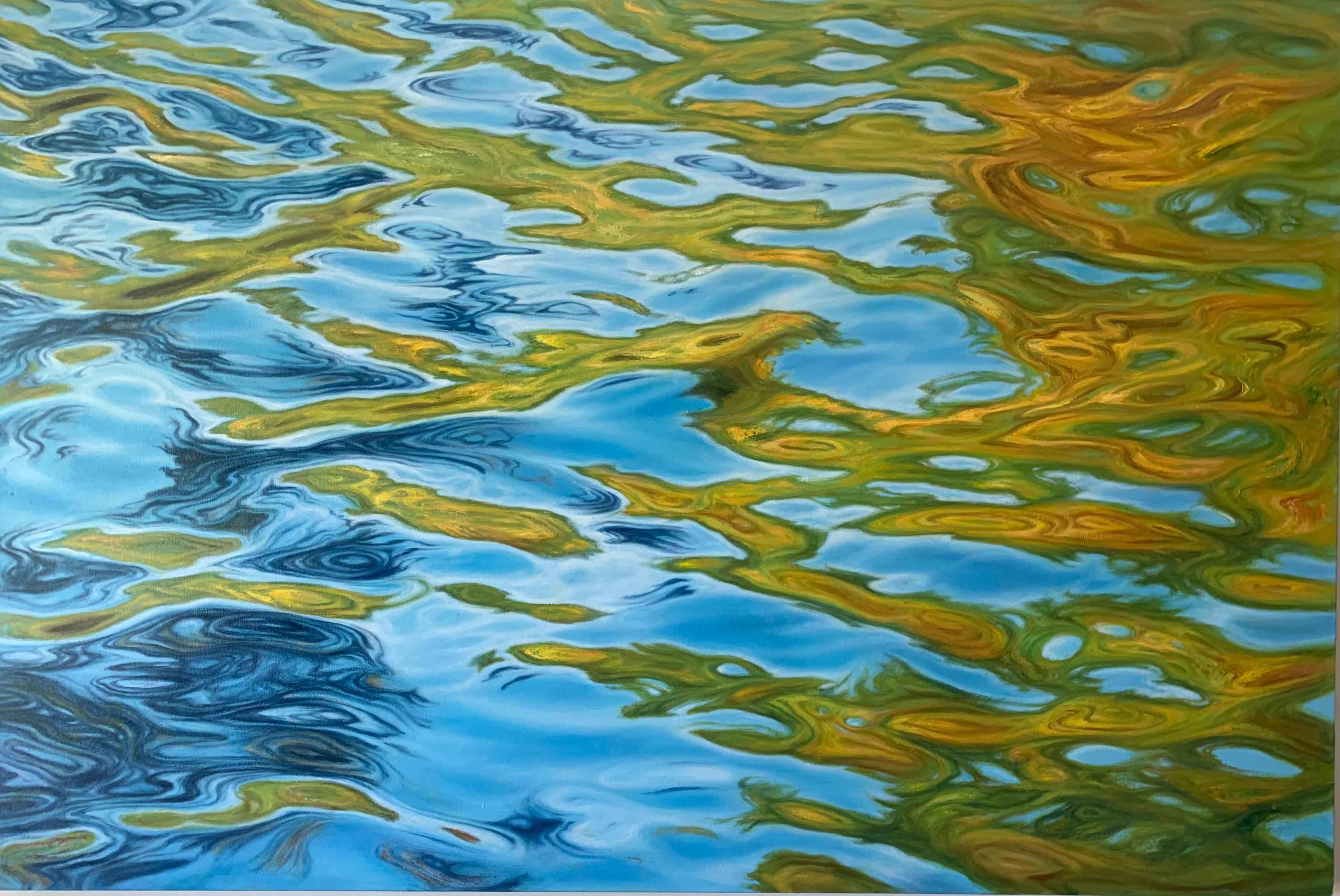Staszek Kotowski Abstract Painting - Sunny River