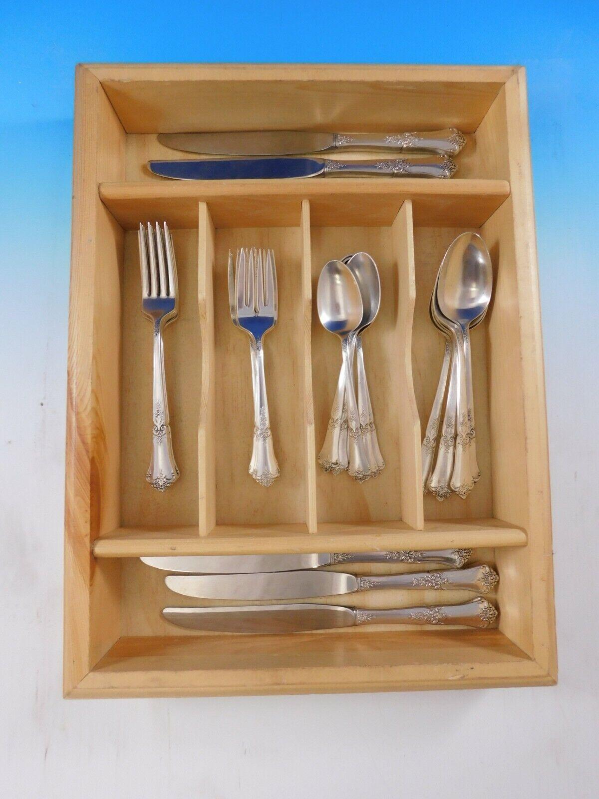 Stately by State House Sterling Silver Flatware Set for 6 Service 30 Pieces For Sale 1