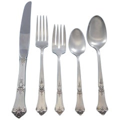 Stately by State House Sterling Silver Flatware Set for 6 Service 30 Pieces