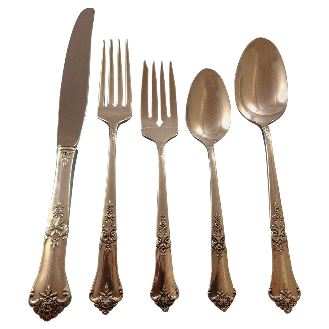 Stately by State House Sterling Silver Flatware Set For 8 Service 40 Pieces For Sale