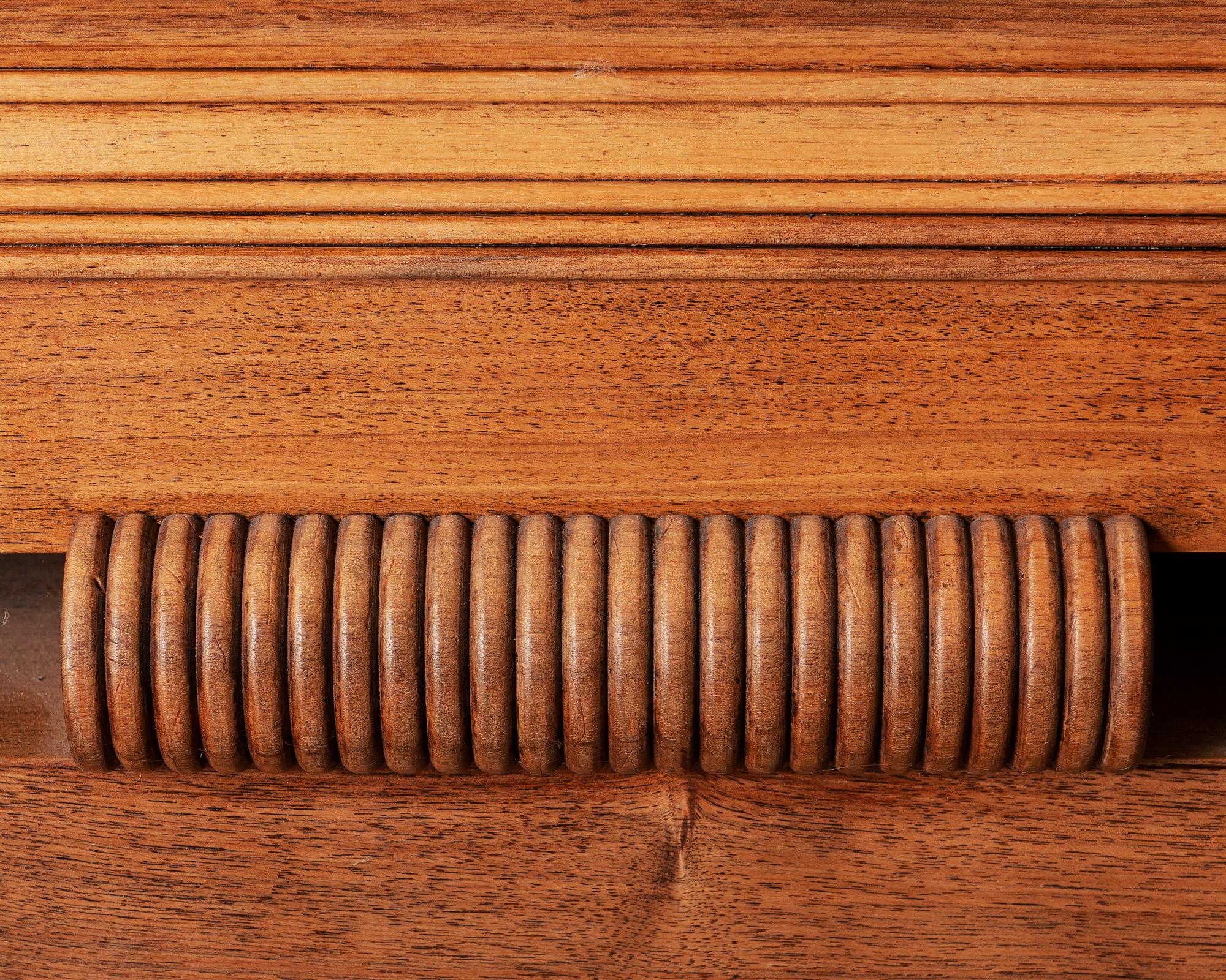 Mid-20th Century Stately French Late Deco Credenza in Walnut, 1940s