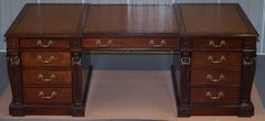 Stately Homes William Kent 1740 Chippendale Pedestal Desk Twin Sides