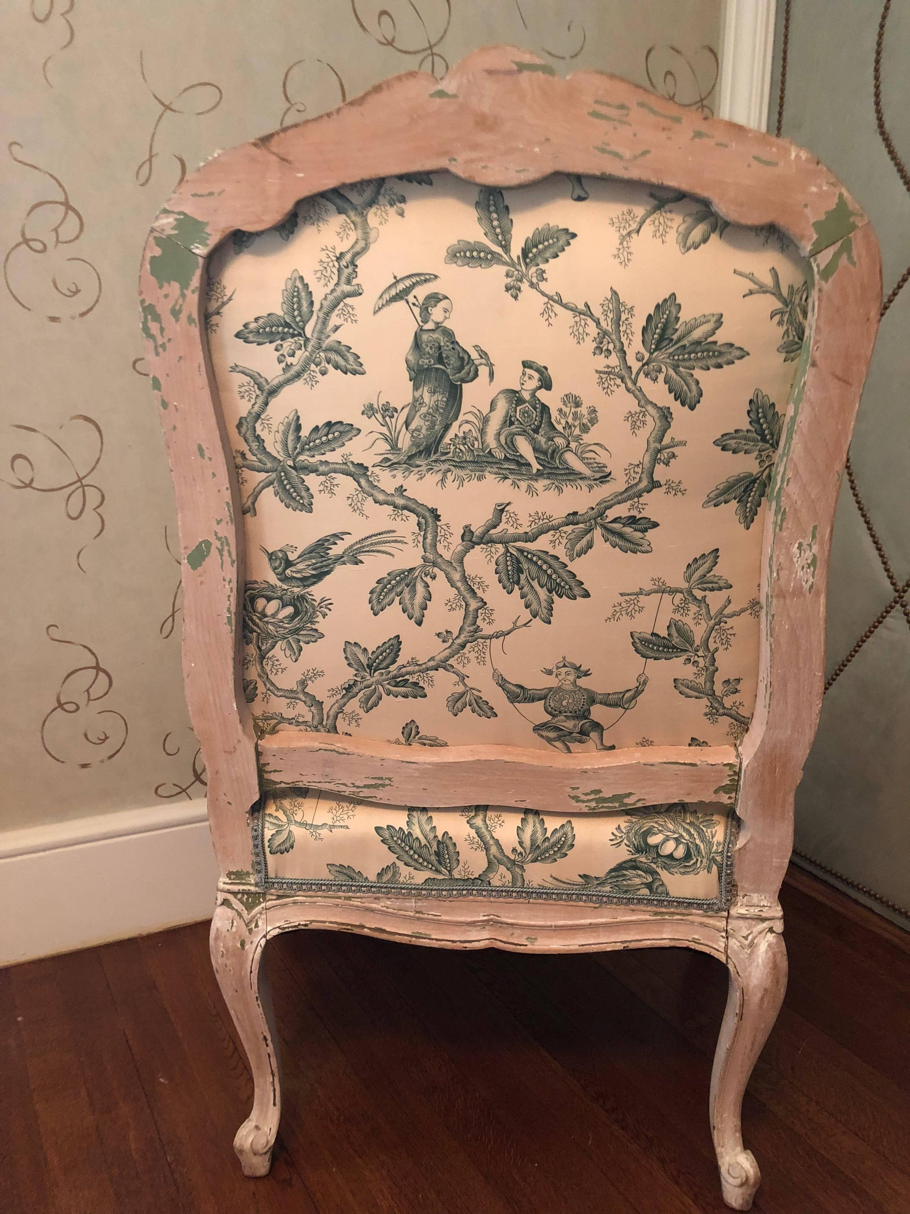 chinoiserie upholstered chair