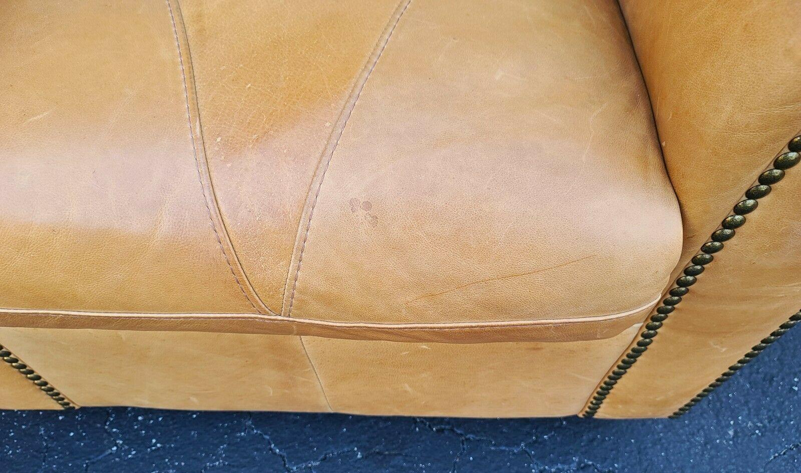Stately Saddle Leather Lounge Library Chairs by Soft Line In Good Condition For Sale In Lake Worth, FL