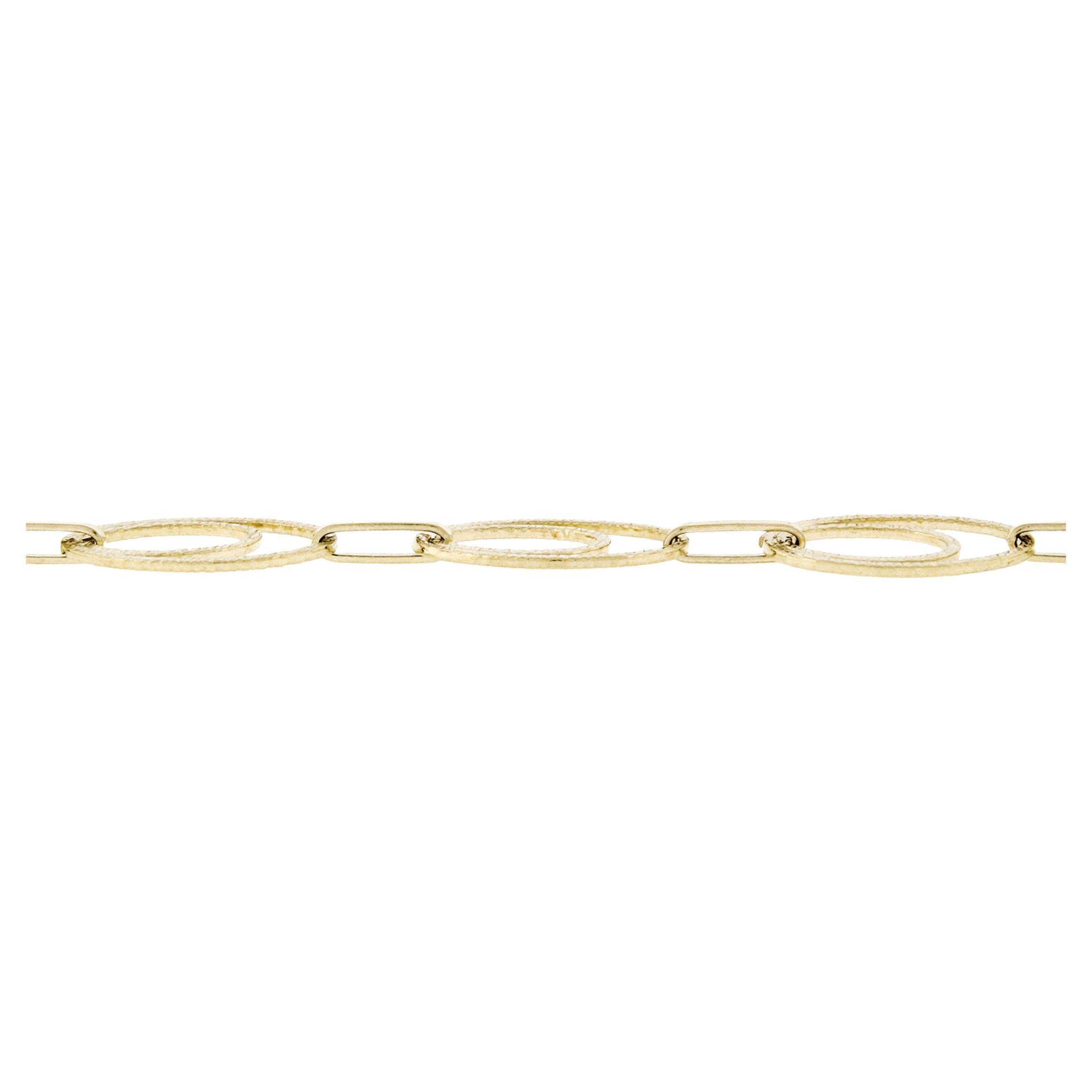 Collier long en or jaune 14K, 28