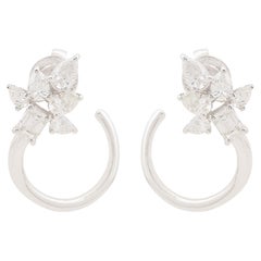 Statement 1,65 Karat SI/HI Diamant-Ohrstecker 18 Karat Weißgold-Schmuck