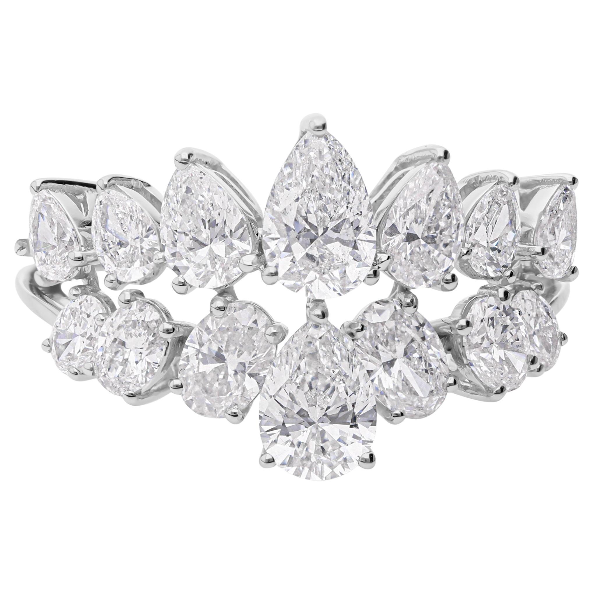in vendita:  Anello di fidanzamento a doppia fascia con diamante certificato da 2,38 carati, oro bianco 14k