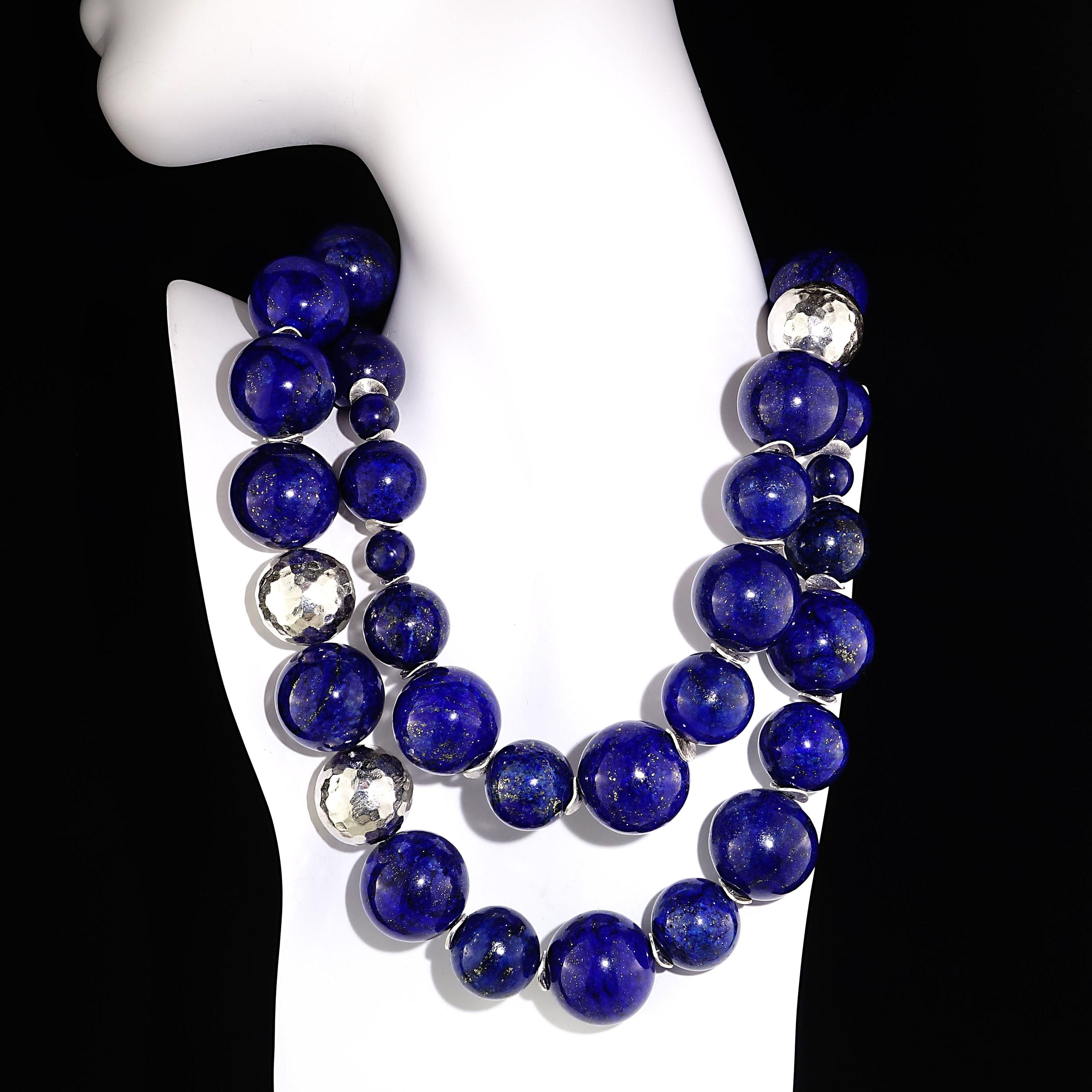 lapis lazuli statement necklace
