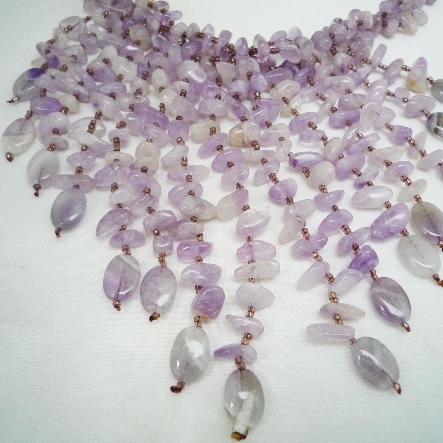 Statement amethyst necklace For Sale 1