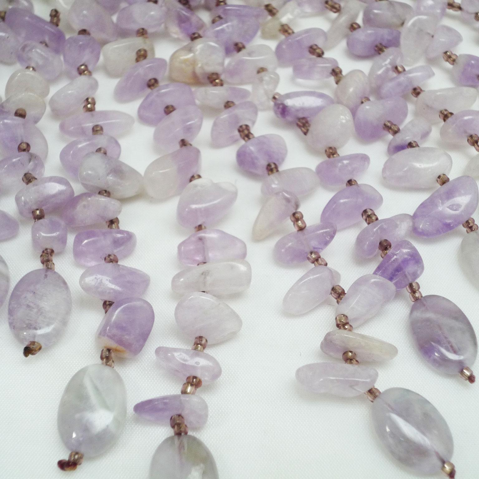 Statement amethyst necklace For Sale 2