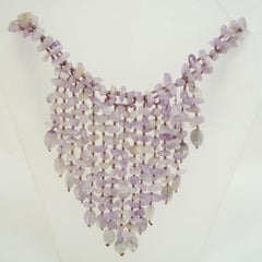 Statement amethyst necklace