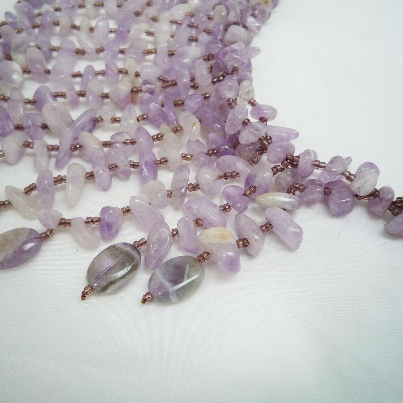 Statement amethyst necklace In Excellent Condition For Sale In Berlin, DE