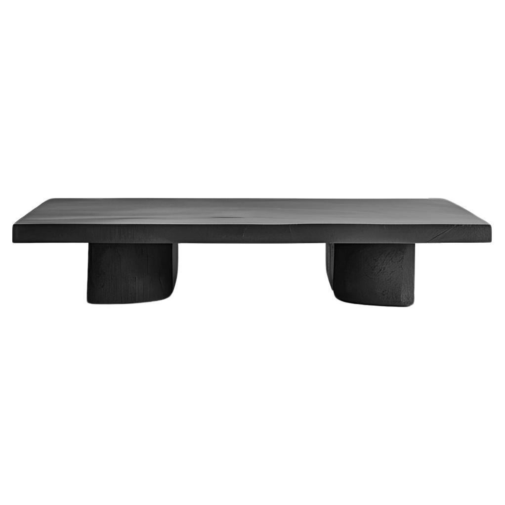 Statement Black Rectangular Coffee Table - Fundamenta 32 by NONO For Sale