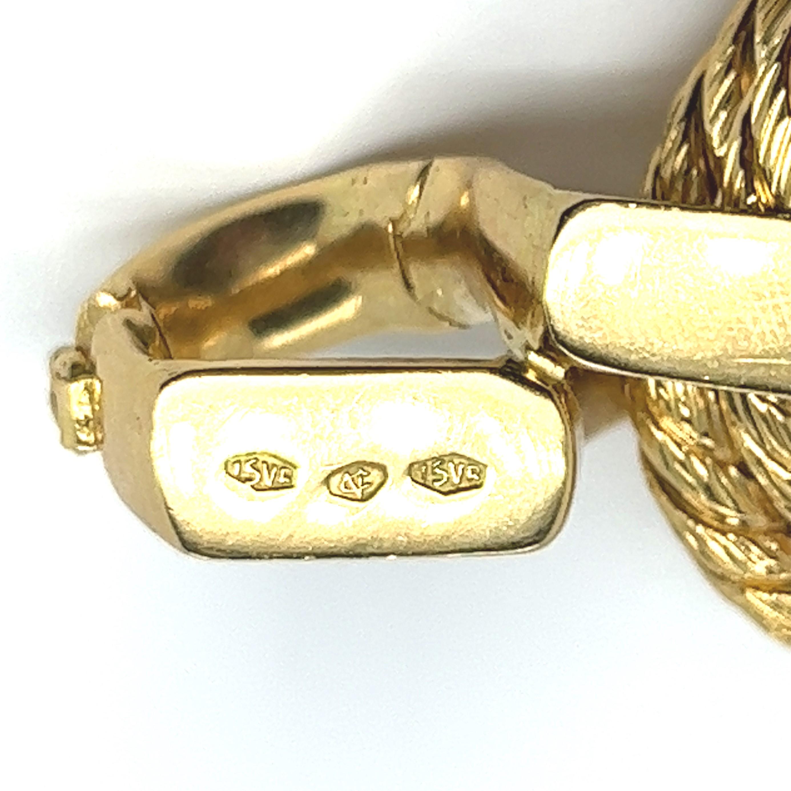 Statement Chain Bracelet in 18 Karat Yellow Gold  For Sale 3