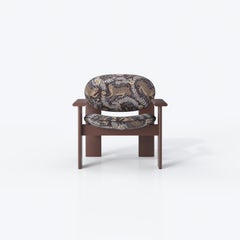 Statement Curved Armchair in Recycled Velvet — Archipen by NOOM