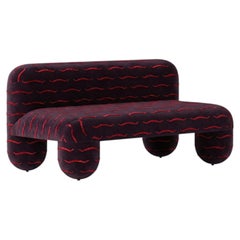 Statement Curved Sofa in Dedar Jacquard Velvet — HELLO by NOOM
