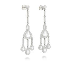 Statement Diamond Chandelier Earrings