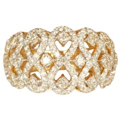 Statement Diamond Ring in 14K Solid Gold (Certified)