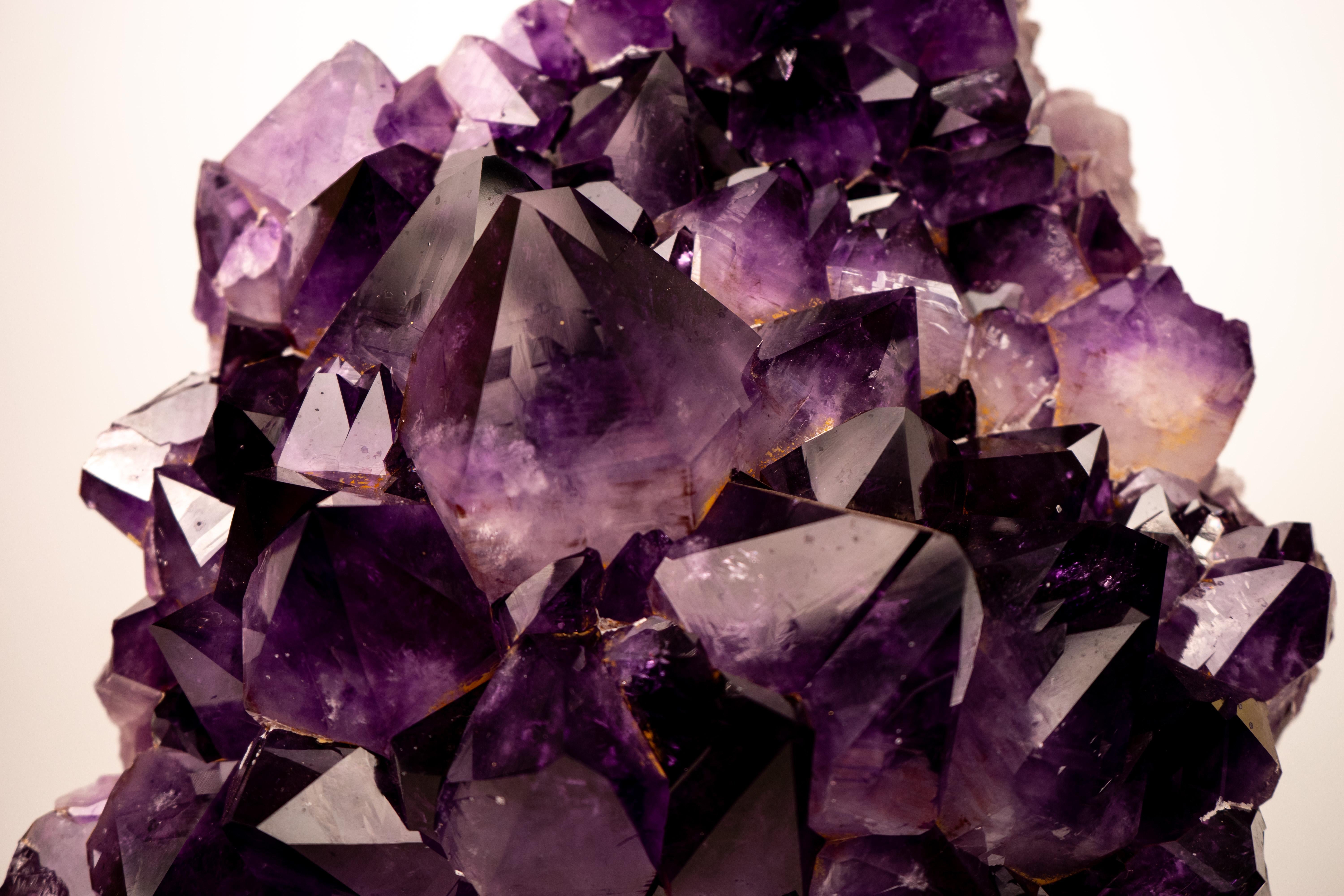 Statement Grape Purple Jelly Amethyst Cluster, Saturated Deep Purple Crystals For Sale 5
