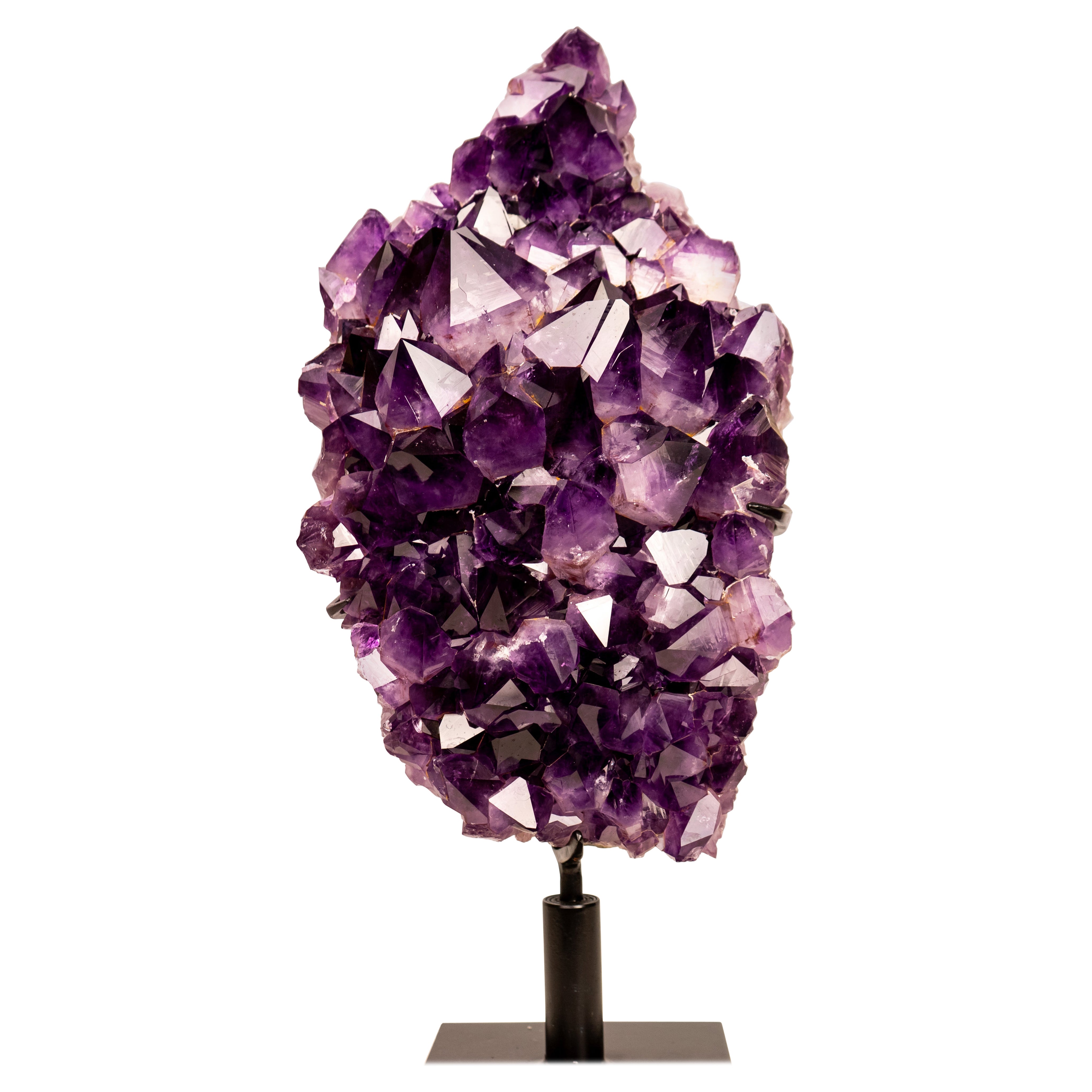 Grappe d'améthyste en gelée de raisin violet, cristaux violets saturés