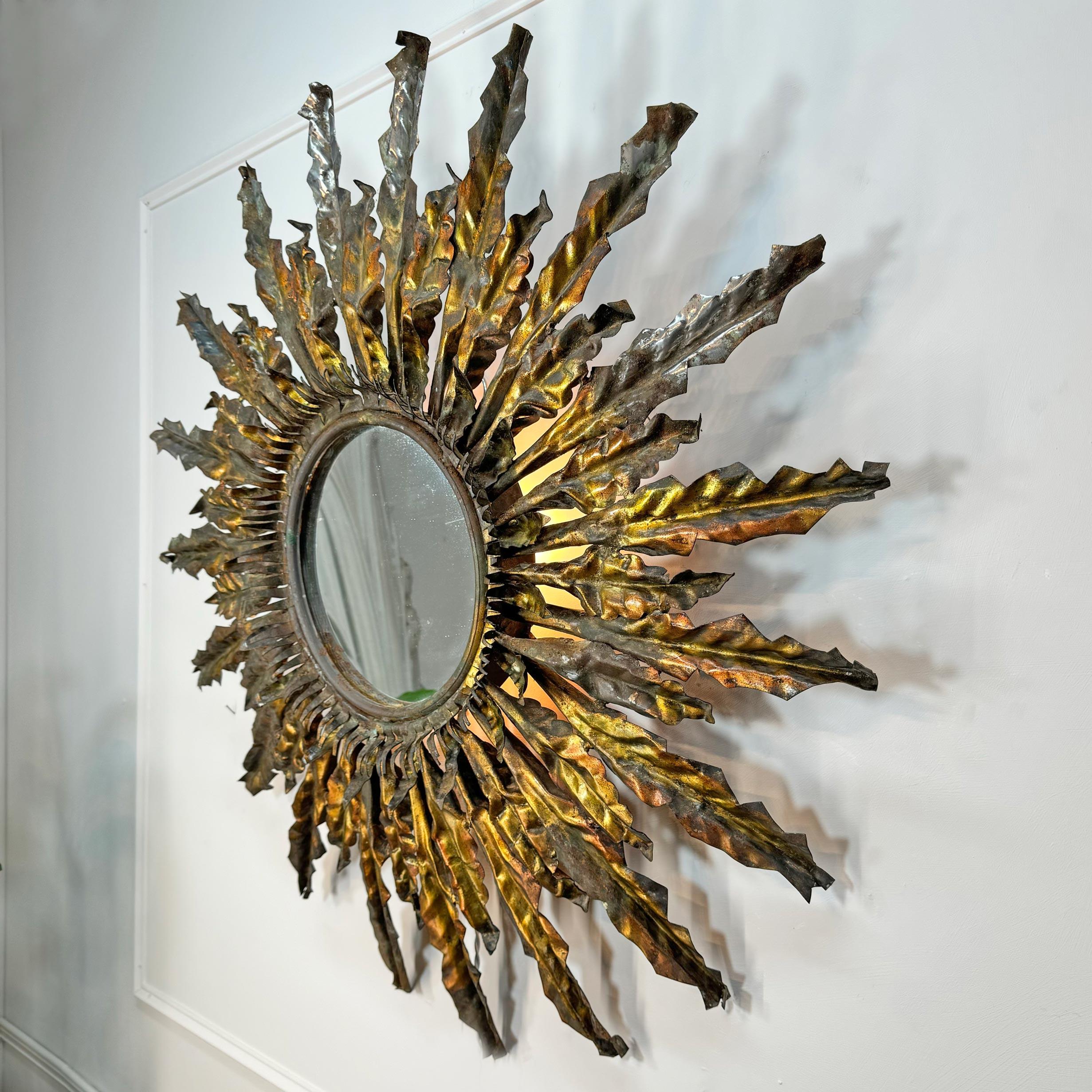Statement Illuminated Sunburst Mirror  For Sale 3
