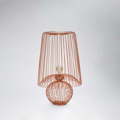 Statement Lamp in Terra Cotta Color, height 47.25 in