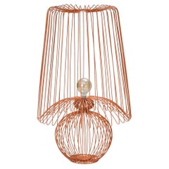 Statement Lamp in Terra Cotta Colour, height 47.25 in