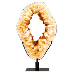 Statement Large Citrine Geode Portal