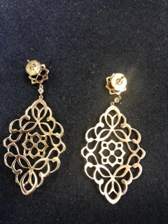 Statement Messika Diamond "Earrings" in 18 Karat Pink Gold