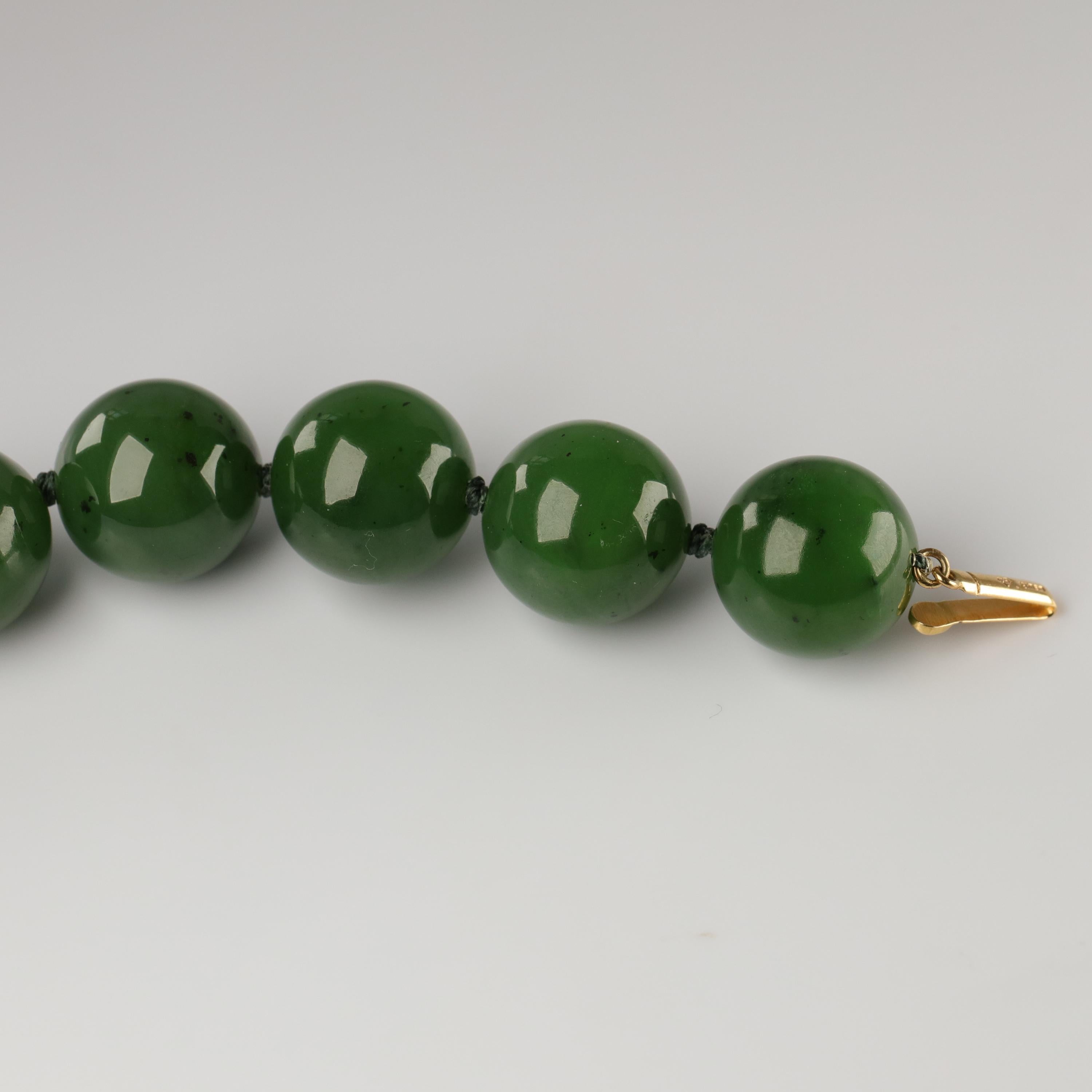Statement Necklace of Jade, Gold and Diamonds 2