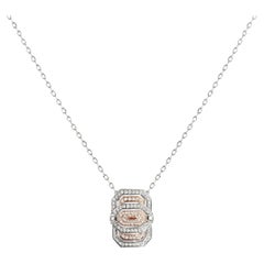 DÉCLARATION : Paris, collier Mini My Way en or rose et argent 0,6 carat avec diamants