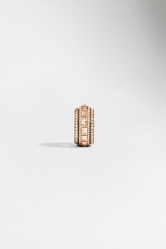 STATEMENT Paris, Ring Rockaway Spinner Diamonds & Pink Gold 1, 34 Carat