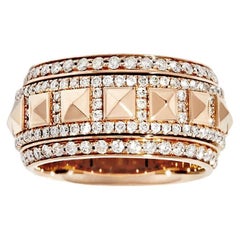 STATEMENT Paris, Ring Rockaway Spinner Diamonds & Pink Gold 1, 34 Carat