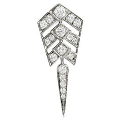 DÉCLARATION Paris, Boucles d'oreilles unitées en argent et diamants 0,22 carat, taille S