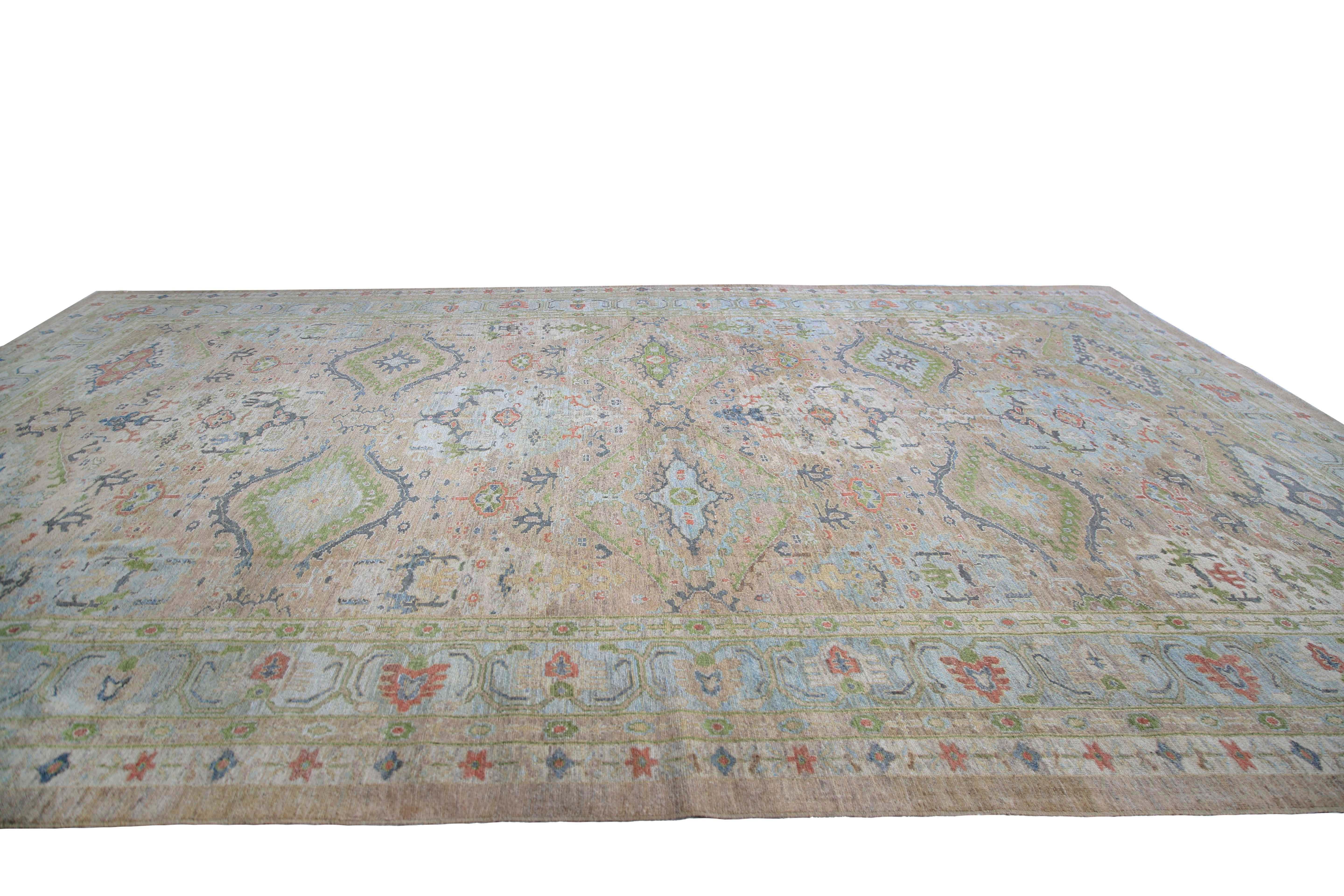 Statement Piece Turkish Sultanabad Rug  For Sale 3