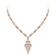Collana Baguette in oro bianco 18K Diamante per Lei