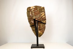 Cluster alto e dichiarato di Citrino con Druzy arancione intenso su supporto