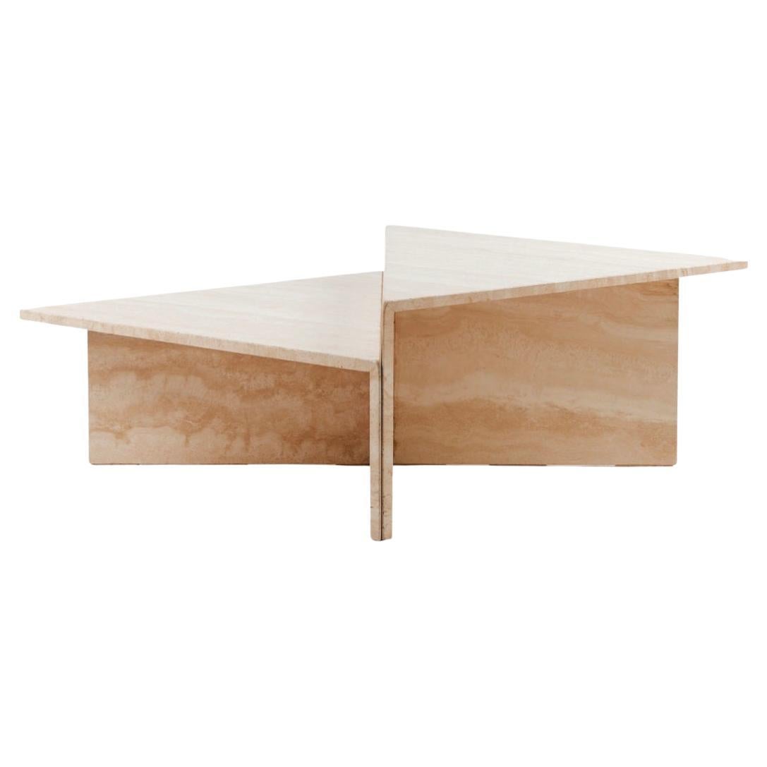Statement Triangular Marble Coffee Tables