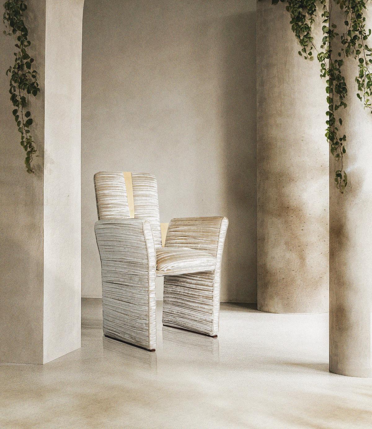 Statement Upholstered Dining Room Chair - Estelle Dining Chair (In Stock) For Sale 3