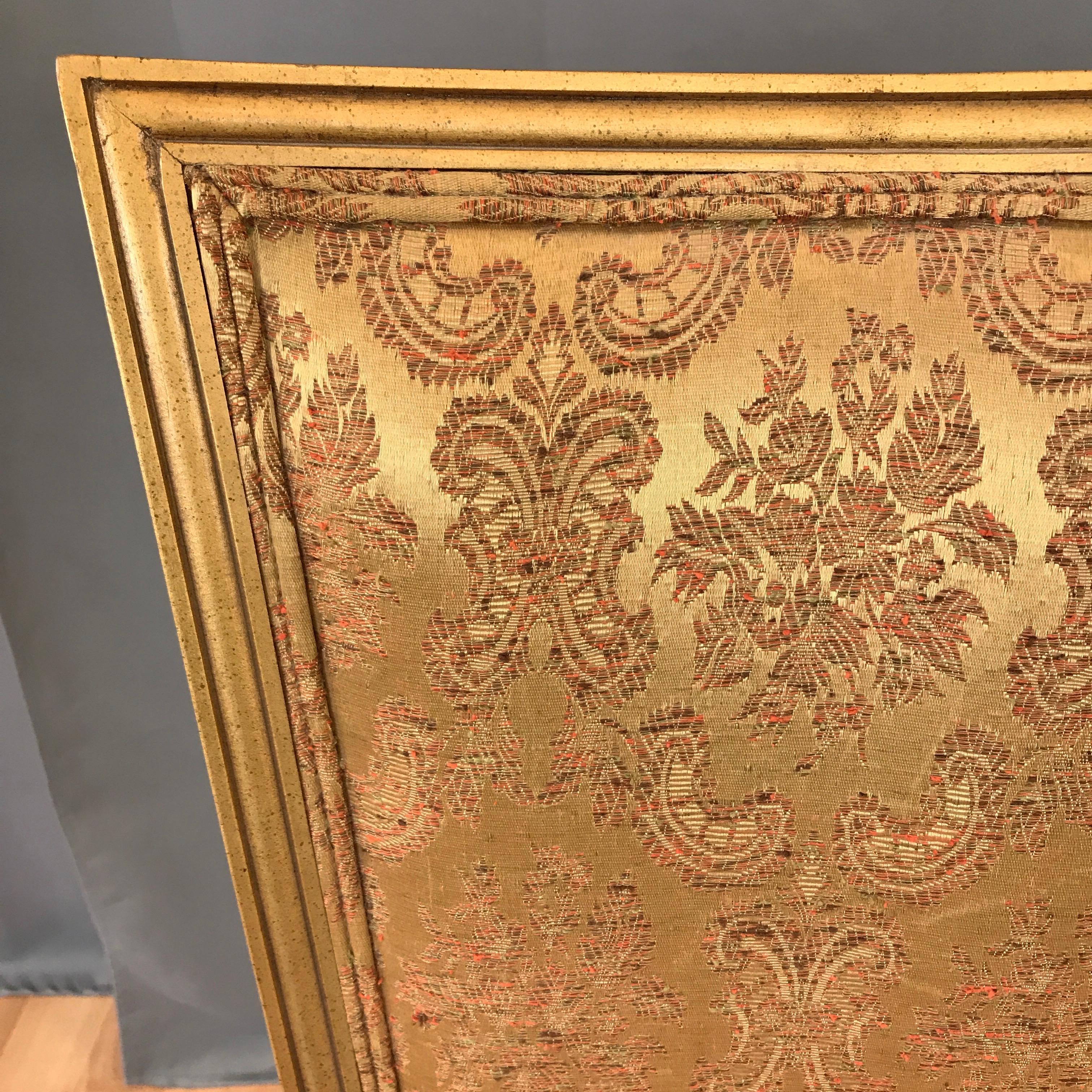 Statesville Hollywood Regency Louis XVI Giltwood High Back Chair In Good Condition In San Francisco, CA