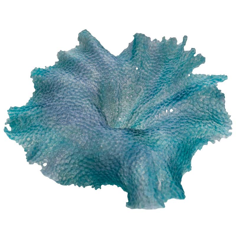 Static Movement, a Unique Teal and Grey Glass Sculpture by Monette ...