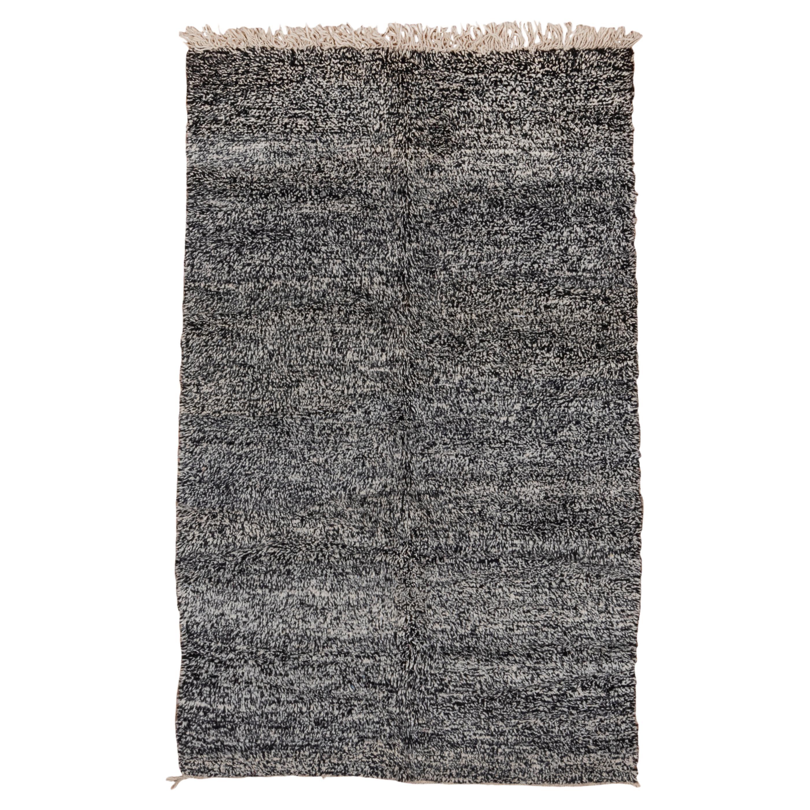 Static Television Grey Ivory Moroccan Rug For Sale
