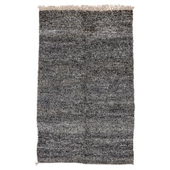 Used Static Television Grey Ivory Moroccan Rug