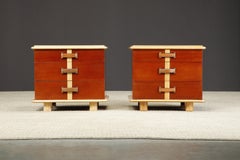 'Station Wagon' Nightstands by Paul Frankl for Johnson Furniture, c 1945, Signed