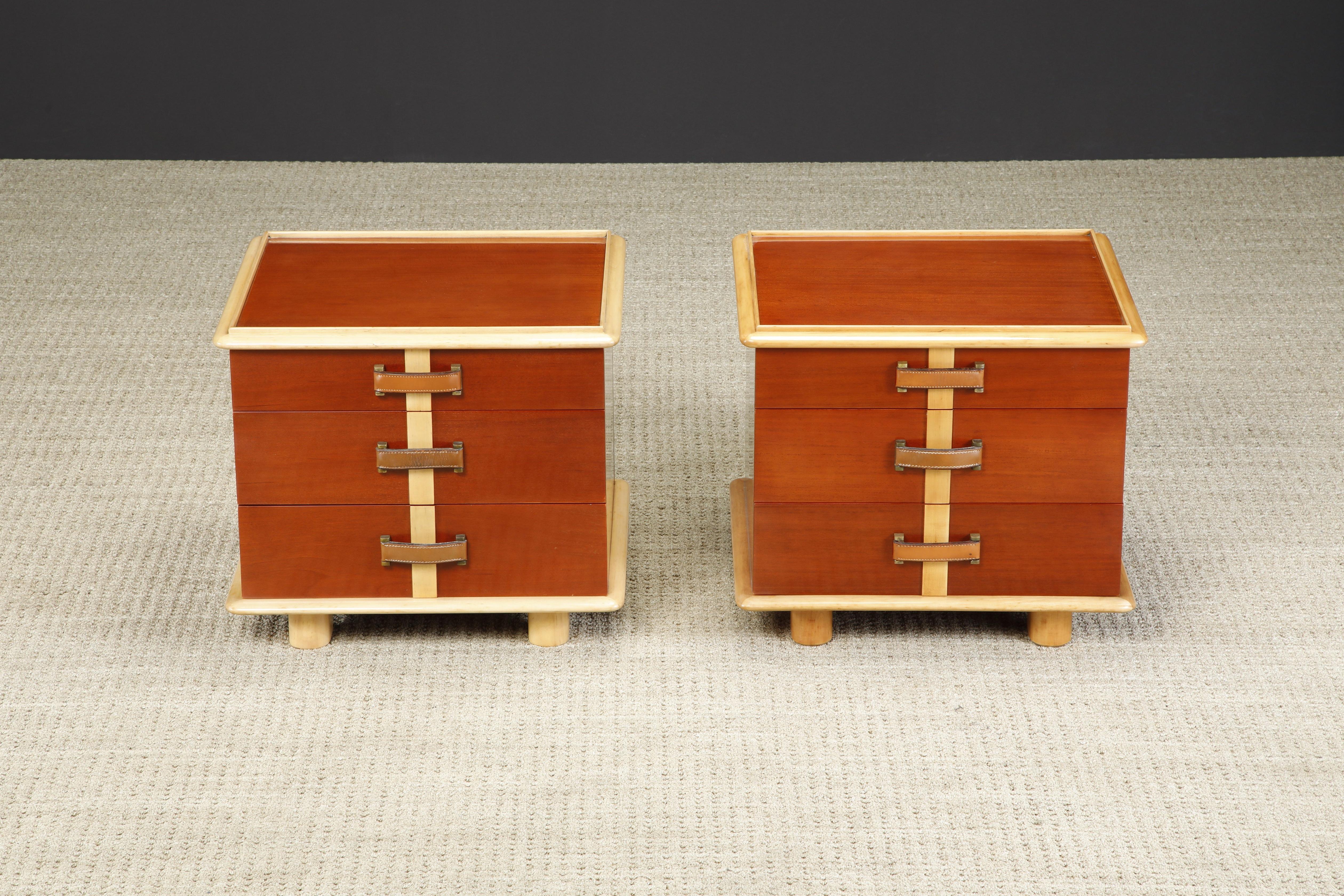 American 'Station Wagon' Nightstands by Paul Frankl for Johnson Furniture, c 1945, Signed