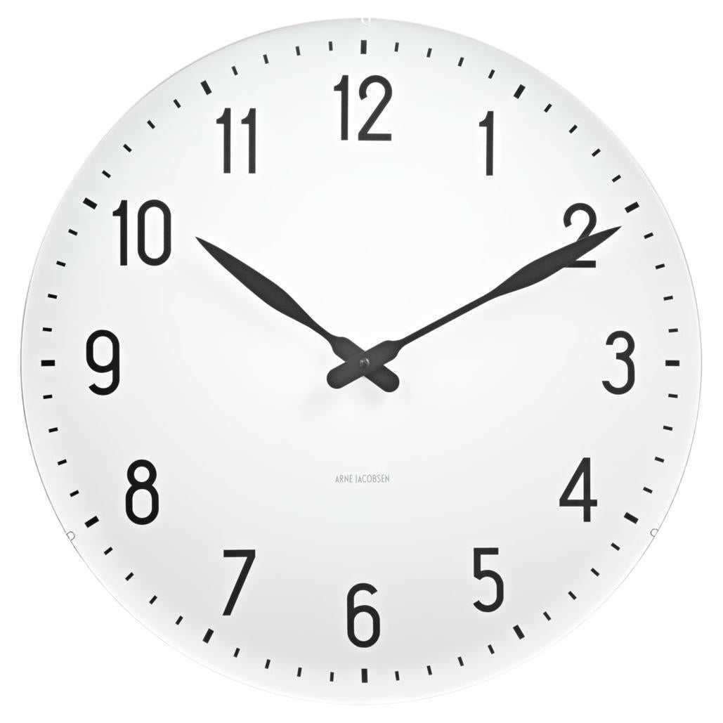 Station Wall Clock White/Black For Sale