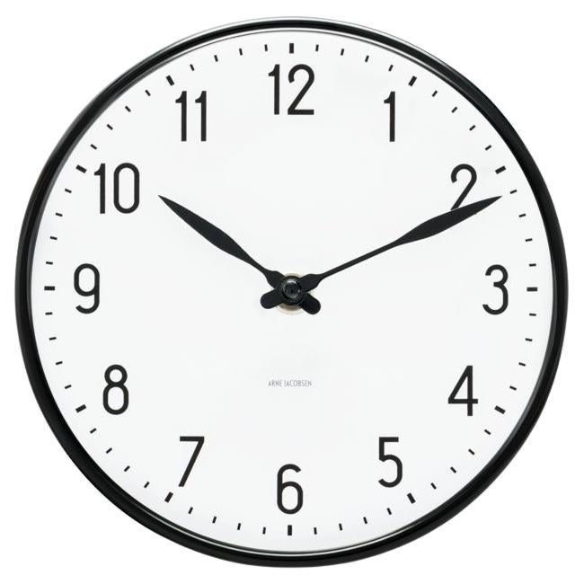Station Wall Clock White/Black For Sale